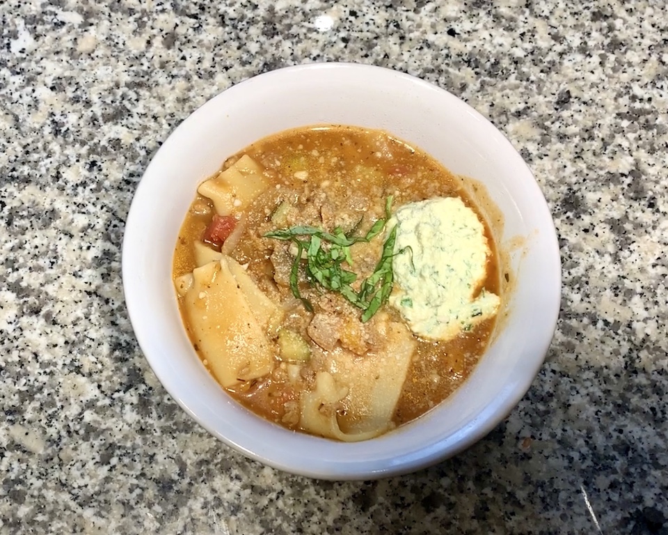 vegan lasagna soup