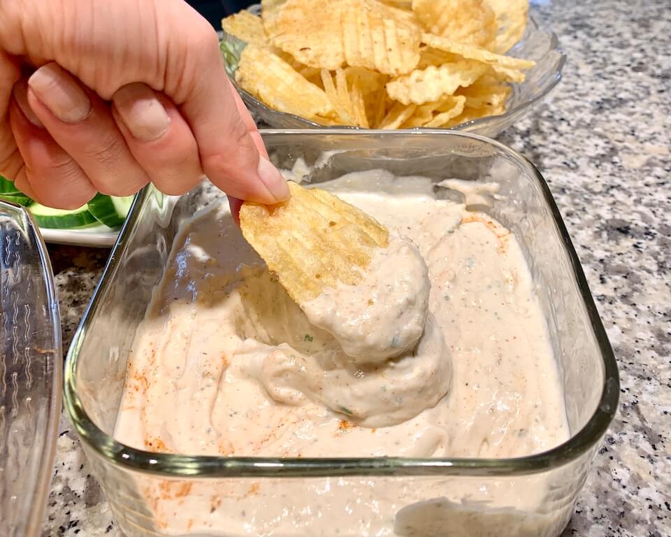 vegan french onion dip