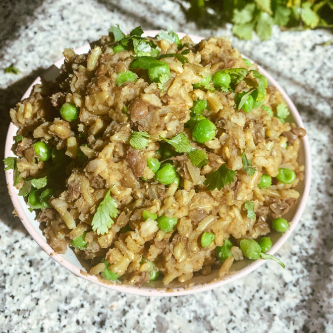 instant pot lentil rice