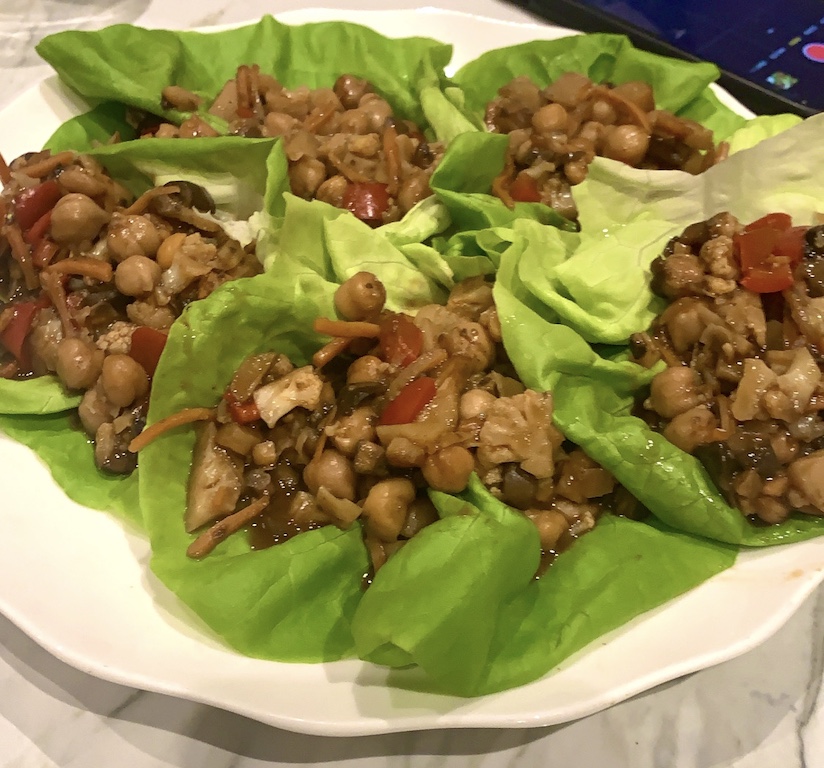 chickpea lettuce cups