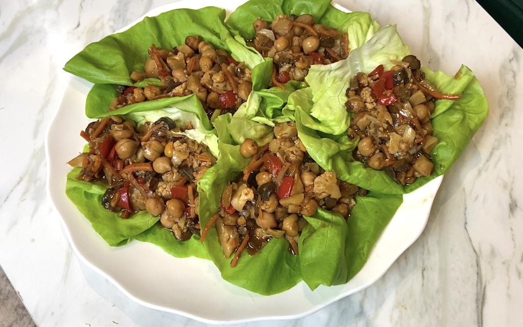 chickpea lettuce cups