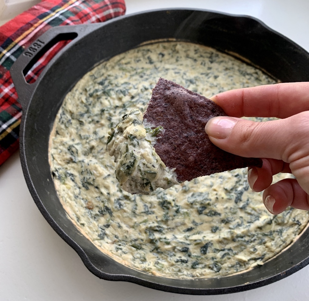 vegan spinach artichoke dip