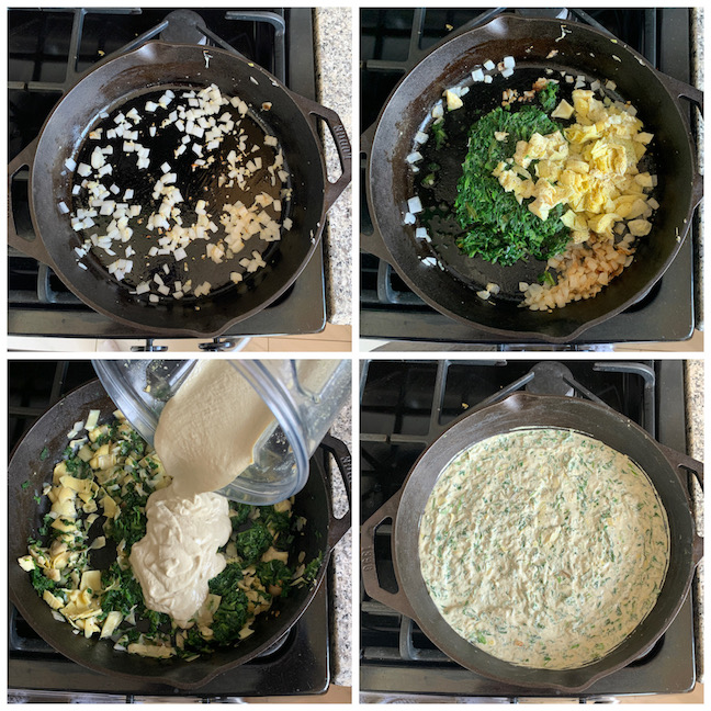 vegan spinach artichoke dip steps