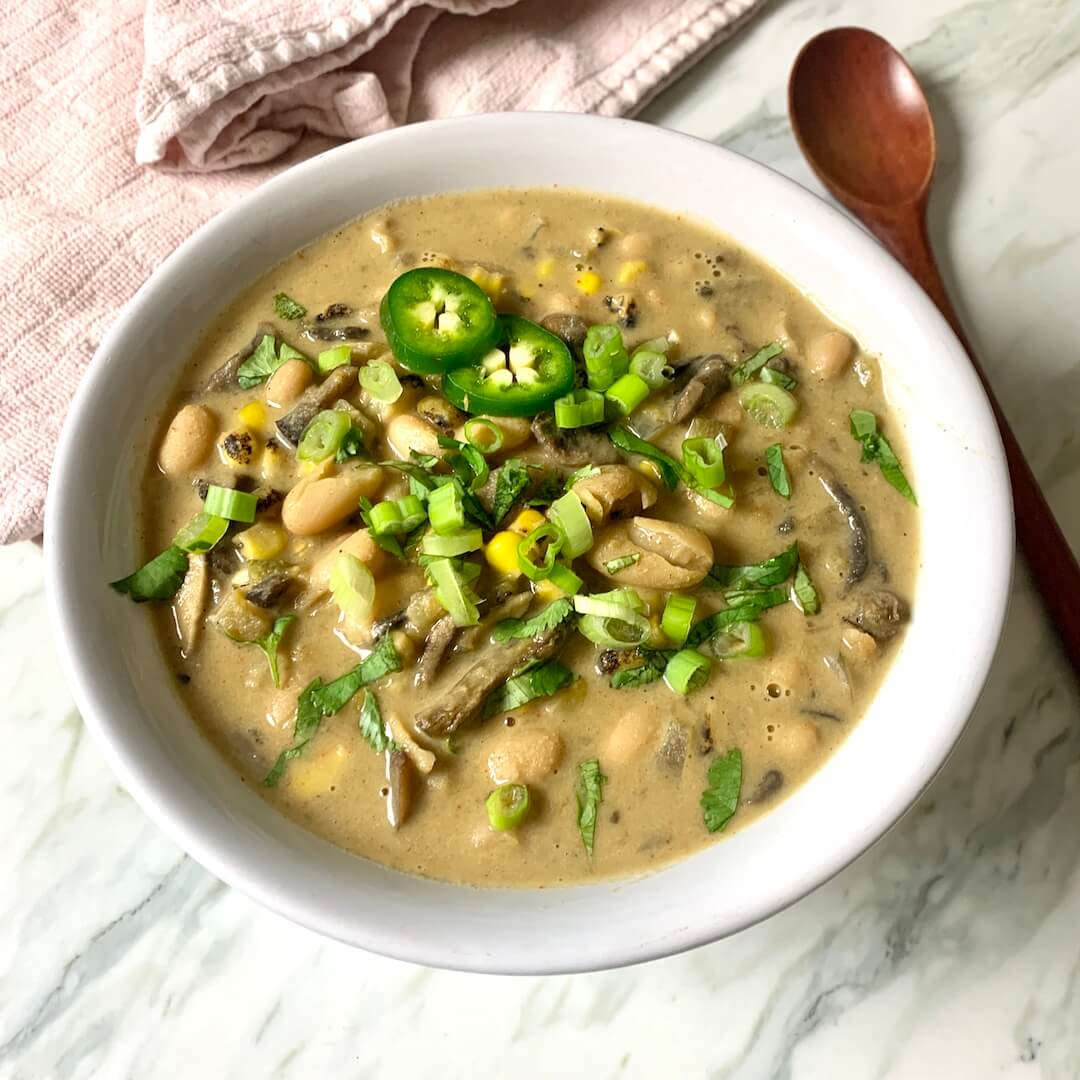 Slow Cooker White Bean Chili Recipe Chanty Veggie