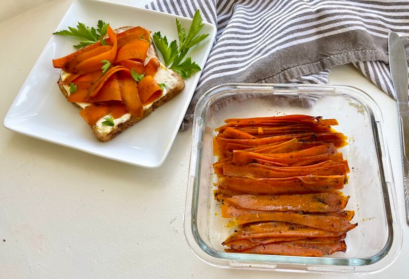 vegan carrot smoked salmon