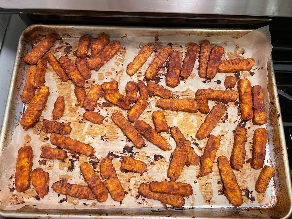 baked tempeh sugar free oil free
