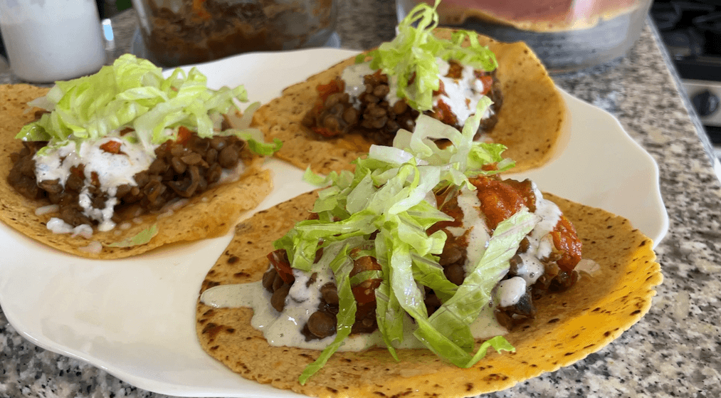 lentil taco meat